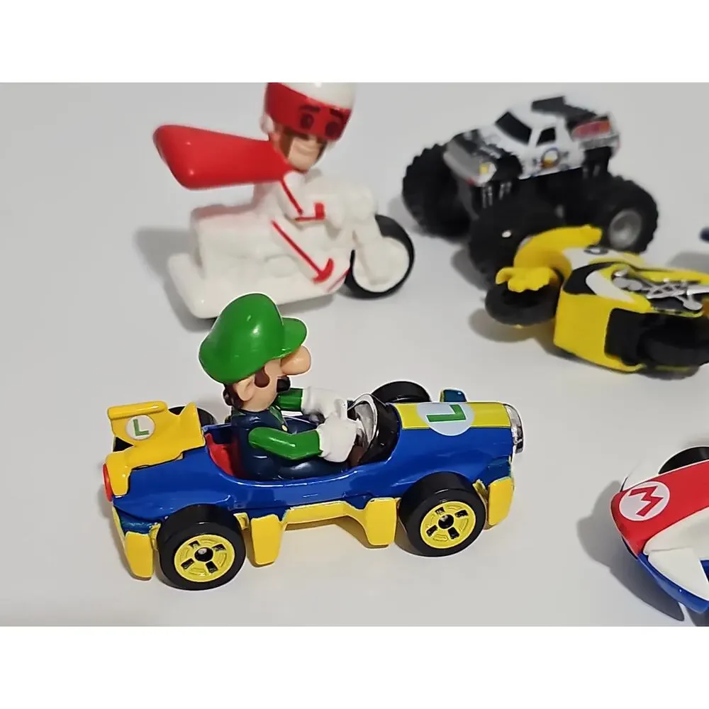 Mixed Toy Cars Hot Wheels Mario Kart Luigi Match 8 Super Mario Standard Kart